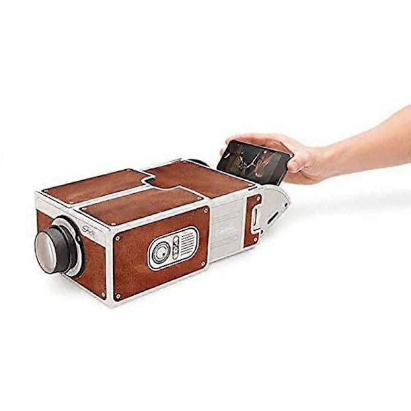 Bioprojektor, Portabel SmartPhone-projektor i kartong för familj/fest/födelsedag etc. Hemmabio.