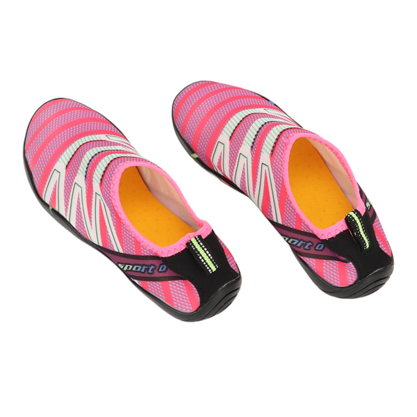 Damedykkersko Letvægts åndbar udendørs snorkelsko Hurtigtørrende lyserøde sko til strandstrømssporing Vandring 37