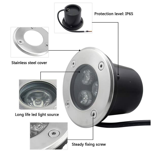 Goodia Utomhus LED Markspotlight 1-pack 3W IP65 Varmvit