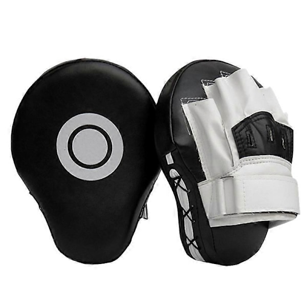Læder Bokse Punch Focus Mitts, Måltrænings Håndpuder til Karate, Muay Thai Kick, Sparring, Do.pa