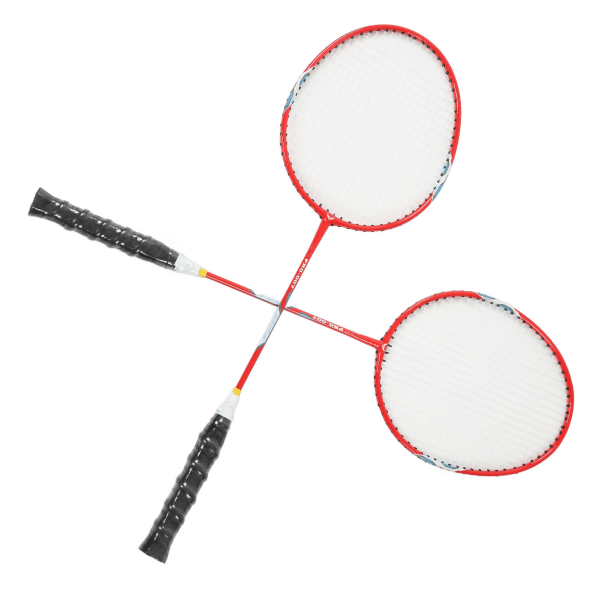 2 stk badmintonketcher Ferrolegering integreret primær badmintonketcher med nylonhåndtag rød