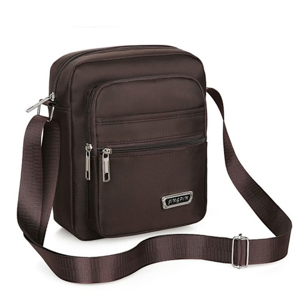 Herr Crossbody-väskor Axelväska BRUN 4 DRÄCKDRÅGOR 4 DRÄCKDRÅGOR brun brown 4 zippers-4 zippers