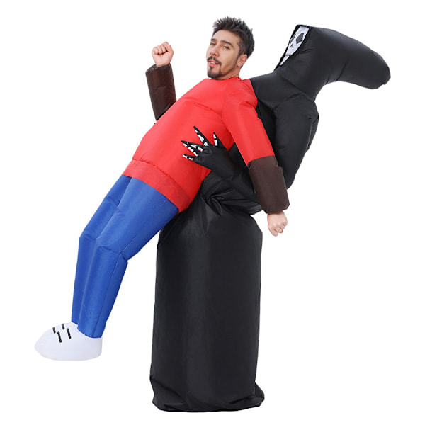 Douyin-lignende sjov spøgelses-kram-opblæsbar kostume til voksne, Halloween-sjove rekvisitter kostume sæt Ghost Hugs People Adult One Size (160-195cm) Ghost Hugs People Adult One Size (160-195cm)