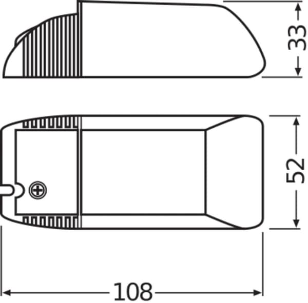 Osram Halotronic HTM 105 Elektronisk Transformer 230V til 12V 35-105W Dæmpbart Kompakt Design til Lavspændingshalogenlamper