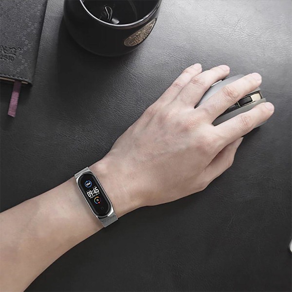 Tech-Protect Xiaomi Mi Smart Band 7 Armband Rostfritt Stål Svart