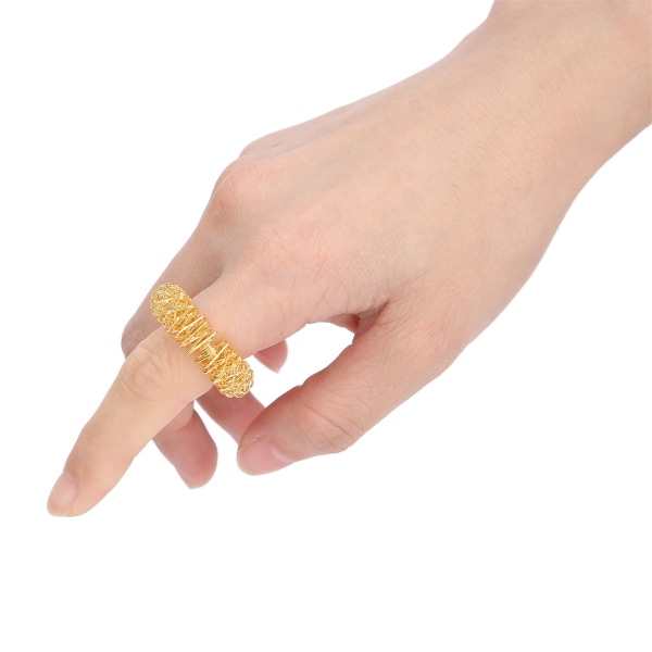 Spiky Sensory Finger Rings Stress Relief Fingre Massasje Smerteterapi Ringer for barn Voksne Gull