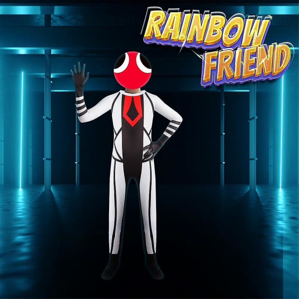 Rainbow Friends Barn Cosplay Body Halloween Fancy Dress Up Jumpsuit Masquerade Party Performance Kostym 11-12 år