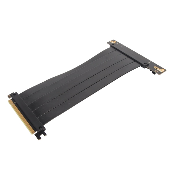 PCIE 4.0 X16 stigerørkabel Høyhastighets fleksibel forlengerkortforlengelsesport 90 graders GPU-forlengelseskabel for RTX 4090 svart 30 cm / 11,8 tommer