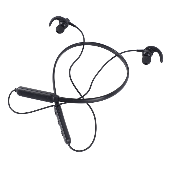 Bluetooth-hodetelefon med nakkebånd Komfortabel HiFi Stereo trådløs sportshodetelefon for Running Black