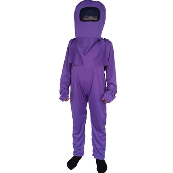 Among Us Kids Cosplay Kostymer Fancy Dress Gaming Cosplay Purple S