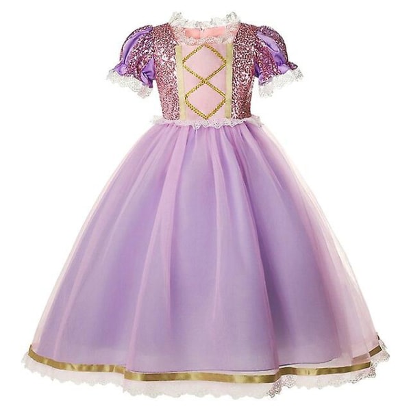 Disney Princess Costume Frozen Cosplay -asu Barnklänning trassligt 140