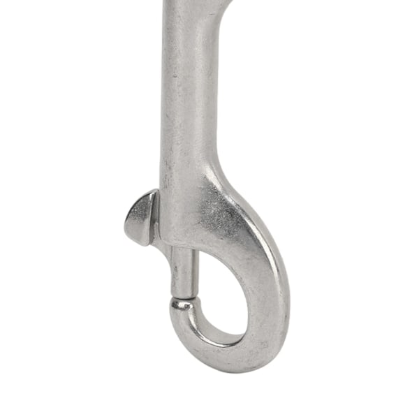4 st Dubbeländade Bultsnäppkrokar Marinkvalitet 316 Rostfritt Stål B Form Kedjeklämma för Rep Kedjor Remmar Längd: 115mm/4.52in, Bärighet: