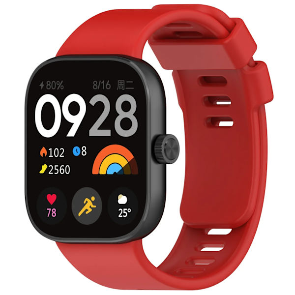 Silikonarmband för Redmi Watch 4 Tillbehör Ersättningsarmband Smartwatch Band Mjukt Sportarmband Correa M