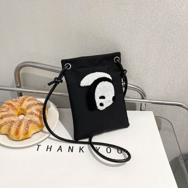 Panda Telefonveske Crossbody Bag SVART svart black