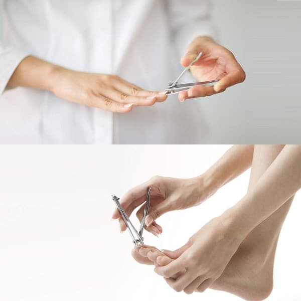Negleklippere i rustfrit stål - Ergonomisk design - 7,4 cm - Til børn og voksne