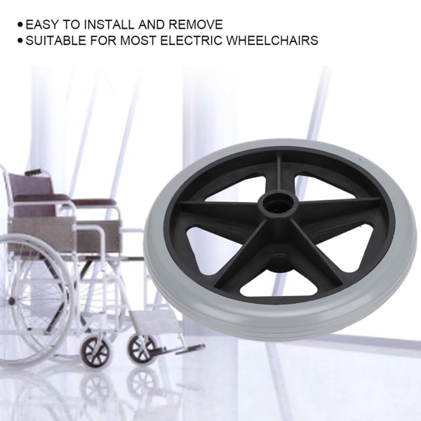 Elektriske kørestolshjul Slidbestandigt tilbehør til udskiftning af kørestole (8 tommer)