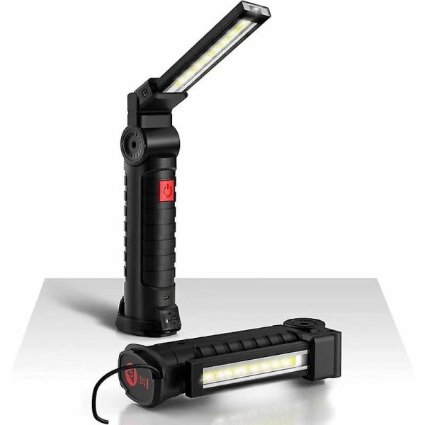 800 lm ultraljus, USB uppladdningsbar led arbetslampa Bärbar inspektionslampa
