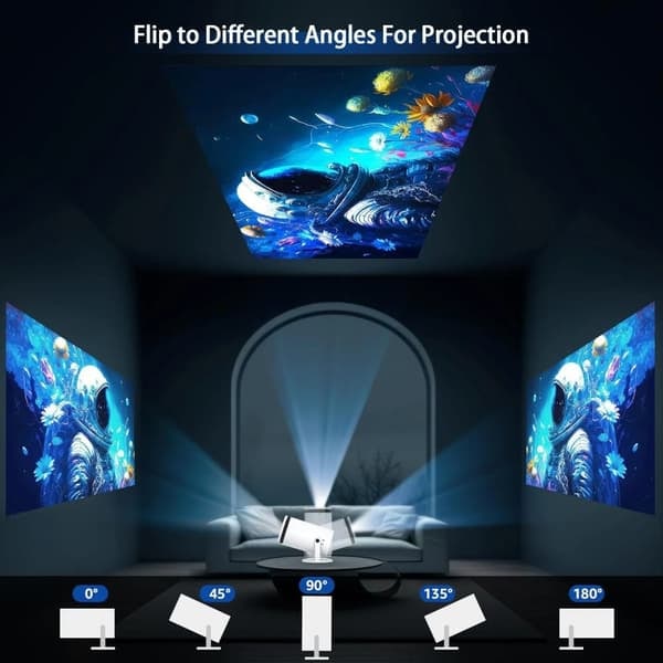 4K-projektori - Android 11, 5G Wi-Fi, Bluetooth - 150 ANSI—pa