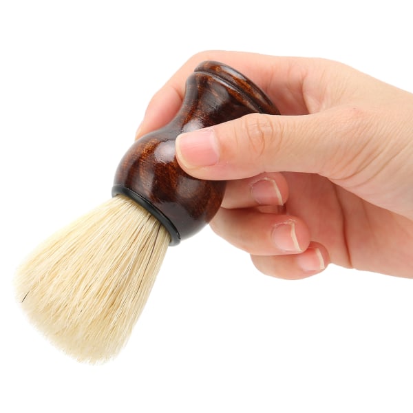 Letvægts skægbarberbørste Træskaft Barberbørste Skægbarberingsbørste