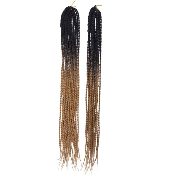 24 tommers kjemiske fiberfletter Punk Gradient Dirty Braid Weaving Braid Hair Extension 7#