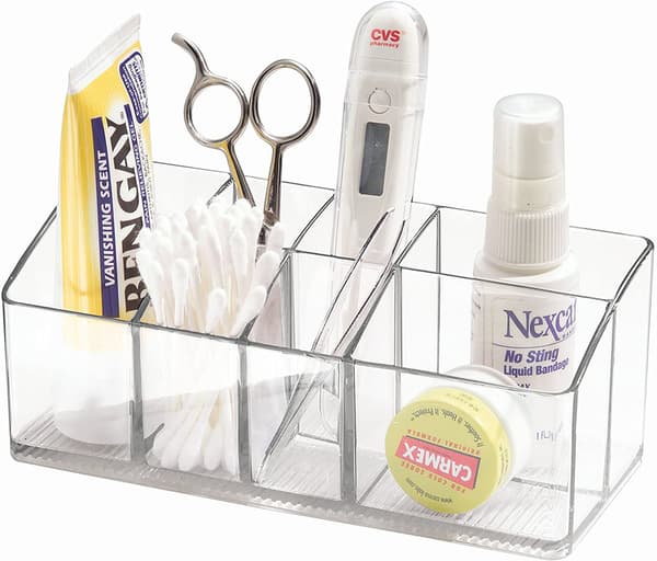 7-tommers Med Plus Linus Organizer, Transparent