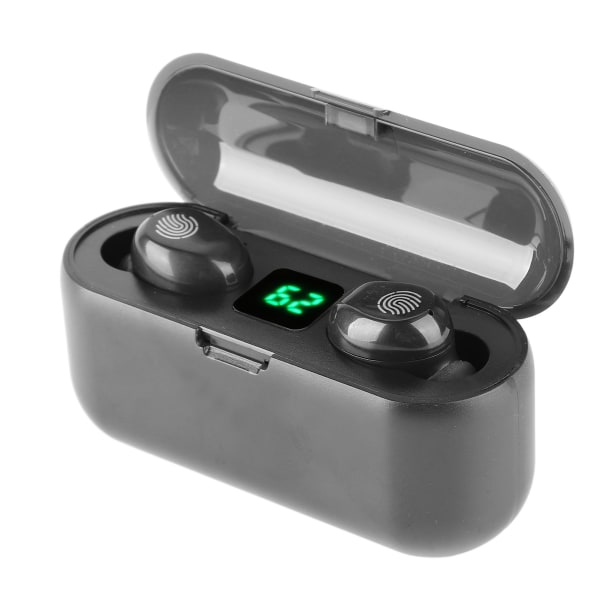 Bluetooth kuulokkeet melua vaimentavat kosketusohjauksen LED-näyttö IPX7 Vedenpitävät langattomat HiFi-kuulokkeet urheilukäyttöön F9
