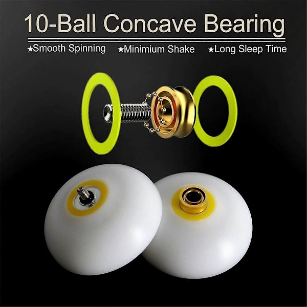 Yoyo Professionell No-Response Boll med Kullager, Vit.pa