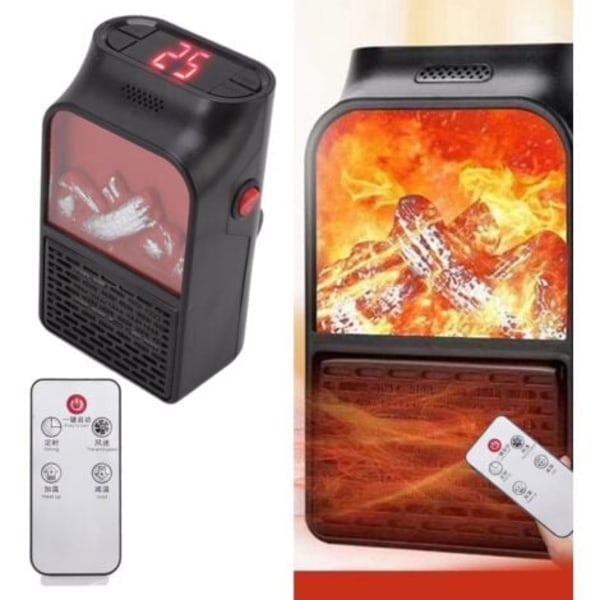 Mini 1000W PTC keraaminen liekkilämmitin, nopea lämmitys, hiljainen, kannettava, palosuojattu himmeä kotelo, kotiin, EU-pistoke, 220V.pa