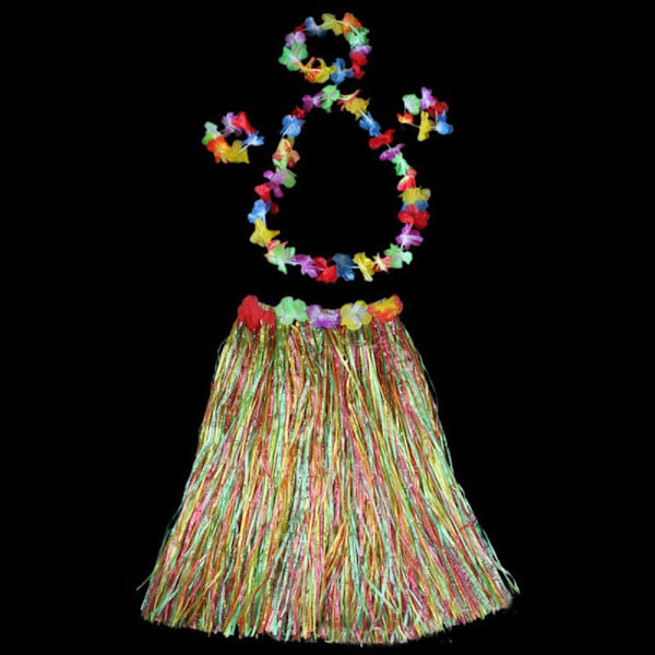 5 st/ set Hawaii Fancy Dress Gräskjol MULTICOLOR