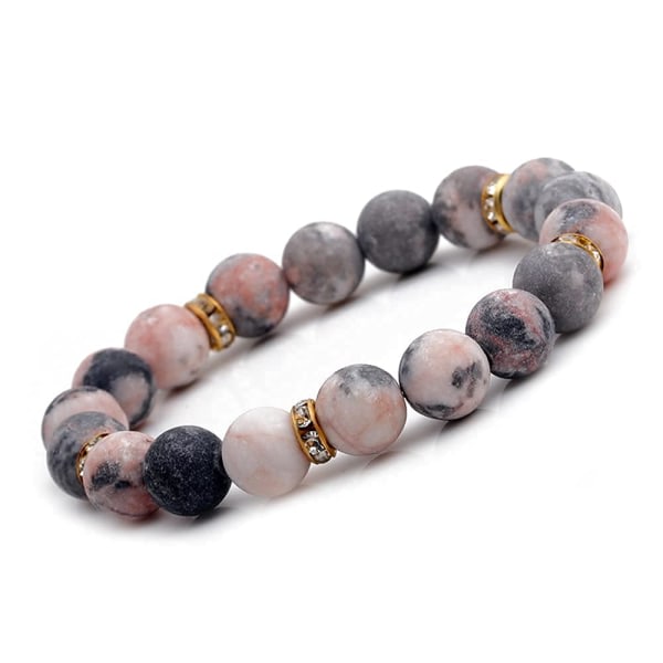 Rose Quartz Armband Kristaller Och Healing Stones Smycken | Ångest lugnande stress