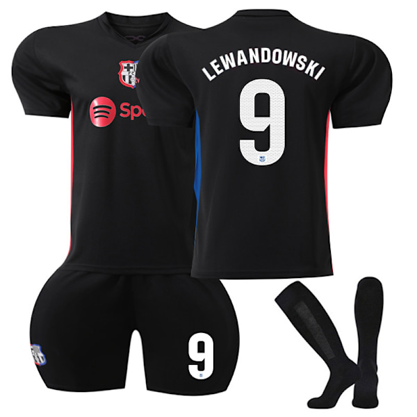 2024-2025 Barcelona Away  football shirt jersey No. 9 Lewandowski