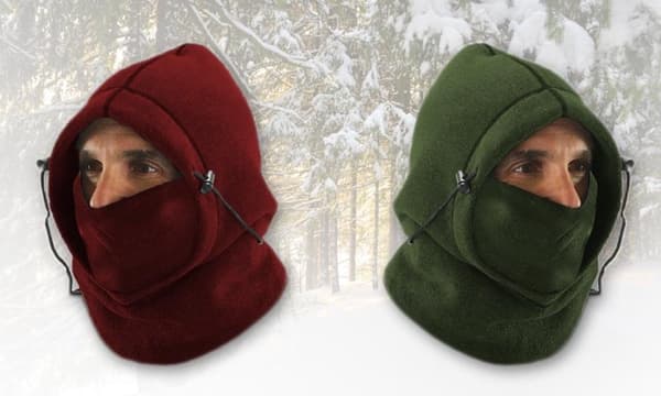 Fleecehatt også brukbar som skjerf Balaklava - Rød