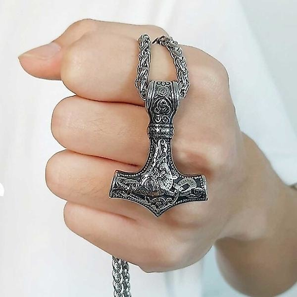 Pariisi Viikinkikaulakoru, Thorin Vasara Mjolnir Ketju, Hopea