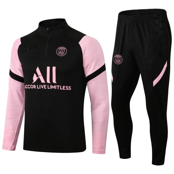 Paris, Atletico Madrid, Inter Milan, Liverpool, Marseille Brasilien Långärmad Tröja, Träningsoverall för Vuxna och Barn, Set Rosa Pink Sixteen Pink sixteen