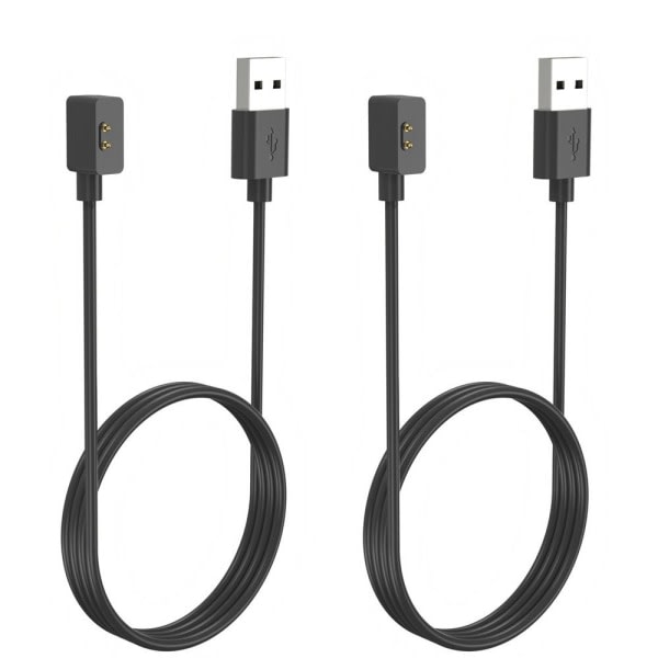 2 STK 60/100 cm hurtiglader USB-kabeldokkingstasjon 2 STK 100 CM SORT 2stk 100cm svart 2pcs 100cm black