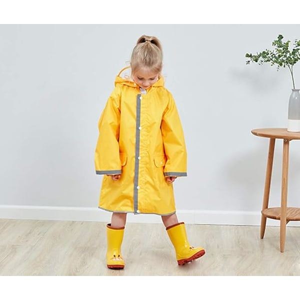 1. lasten vedenpitävät saappaat lapsille pojille tytöille söpöt sarjakuvaeläimet kuvio kumisaappaat sade saappaat Keltainen Yellow 26 Code