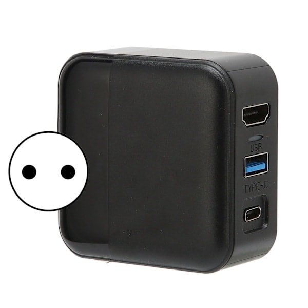HD Multimedia Interface TV-telakka 3 in 1 4K Lataustelakka-adapteri USB 3.0 -portilla Switch OLED -älypuhelimelle 100–240 V EU-pistoke