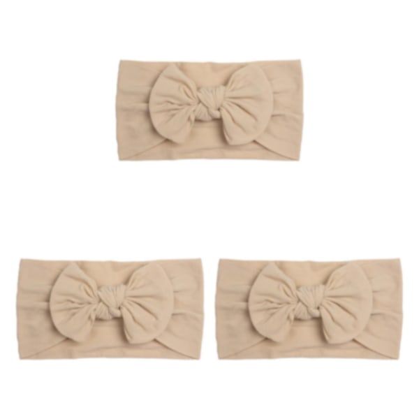 2/3/5 Sött och vackert baby pannband Snyggt och bekvämt beige brunt beige brown 3Set