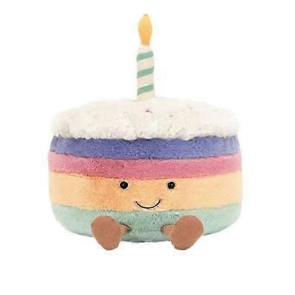 Rainbow Cake 26CM Wedding Gift Plush Doll Super Soft Pillow Cute Good Guy Birthday Gift