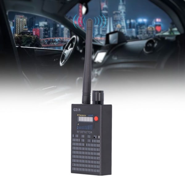 G318 Trådløs signaldetektor Håndholdt signalfinder GPS-fejldetektor Kameradetektorfinder EU-stik 100?240V