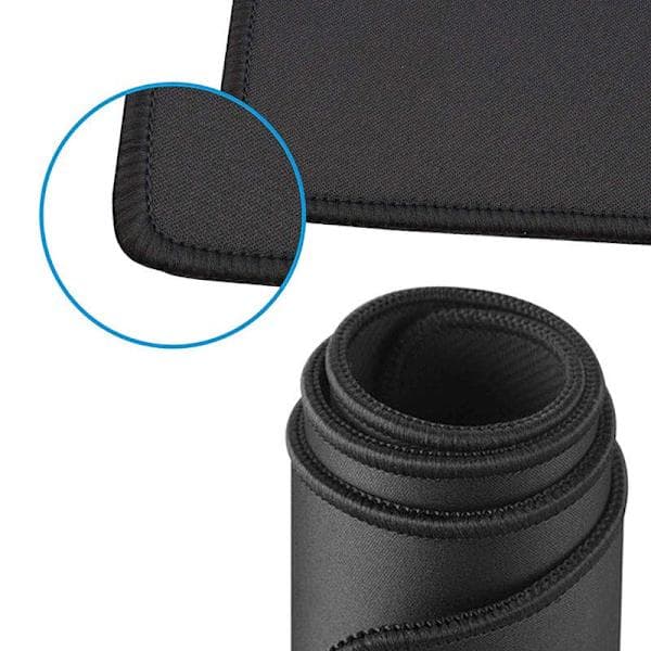 Gaming Musmåtte Stor - 90x40cm - Sort Sort