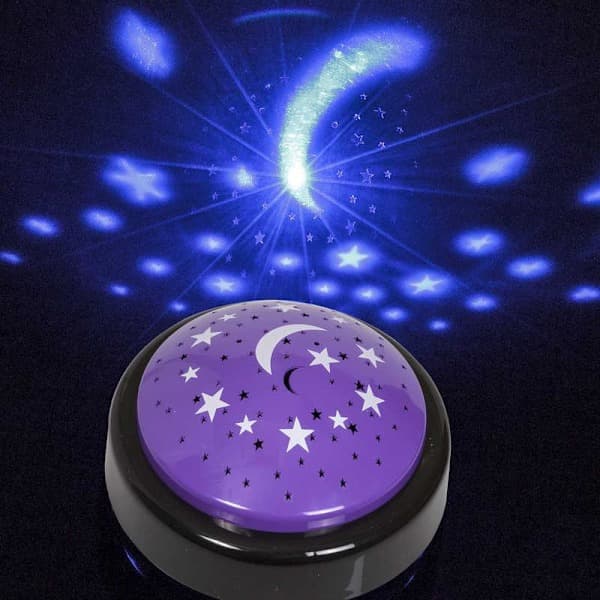 Stjerneprojektor / LED-lampe med stjerner - Stjernelampe multifarve