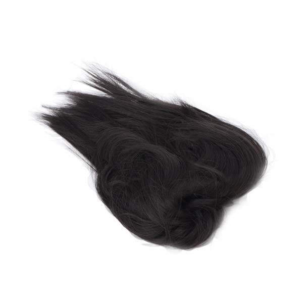 Fashionabla stökiga bulle-hårstycken syntetiska hästsvans-hårstycken Updo-hårbulle för kvinnor tjejerQ17-2