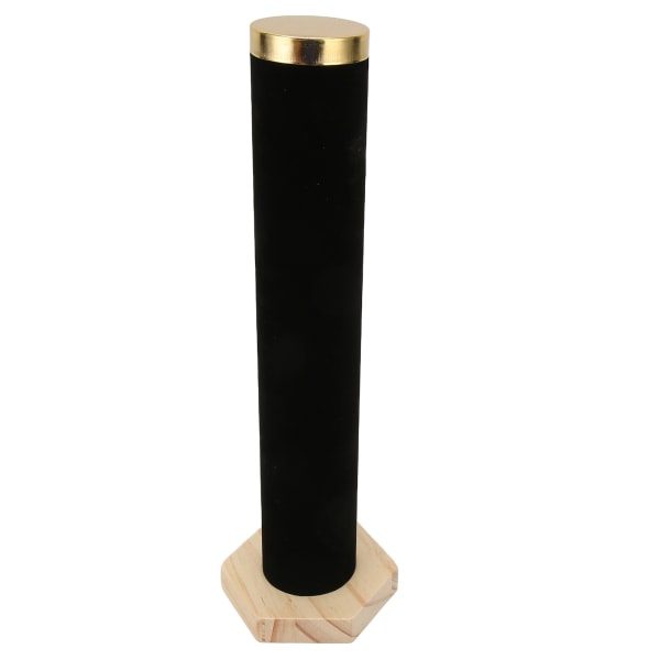 Velvet Lodret Tower Black Display Armbånd Smykker Watch T Bar Holder til Hårbånd Soveværelse