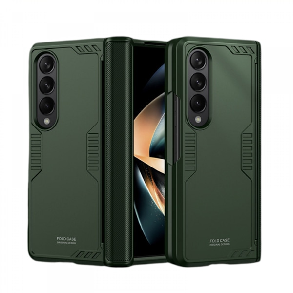 För Samsung Galaxy Z Fold 3 Fodral: [Militär Klass] [Hinge Protection], Hård PC Baksida med halkfri stöttålig mjuk TPU-kant Slim