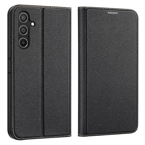Dux Ducis Skin X2 Series För Samsung Galaxy A54 5g Anti-Flip Flip Phone case suojakuori kortplatser Magnetisk autostängande reptålig phonehölje Black