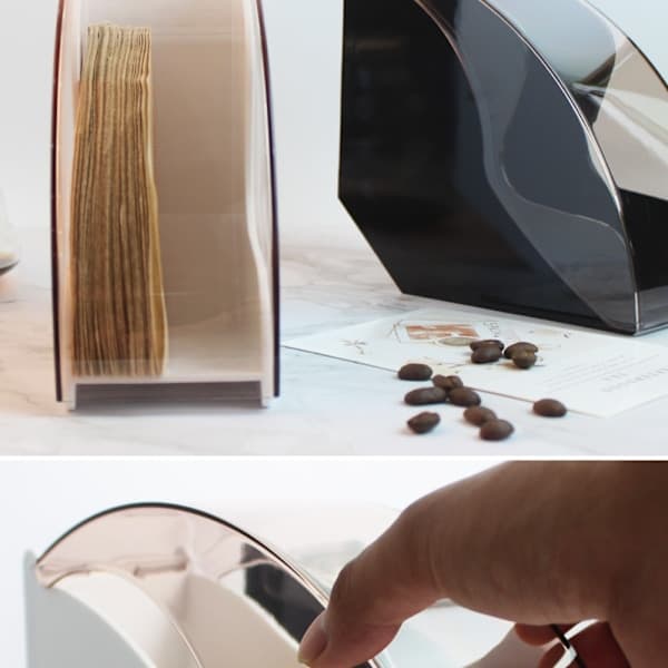 Kaffefilterholder Kaffepapir Oppbevaring Beholder Dispenser