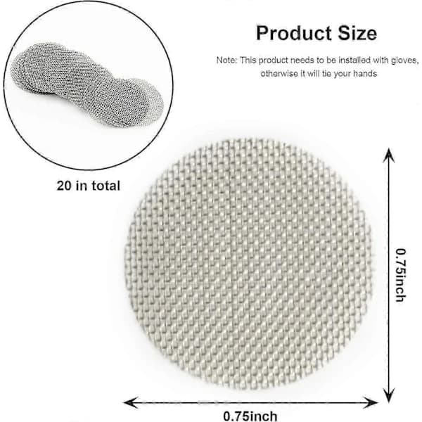 VVS-PAKKE MED 20 HANE-DYSER - RUSTFRIT STÅLNET 13/16 \" YDRE DIAMETER