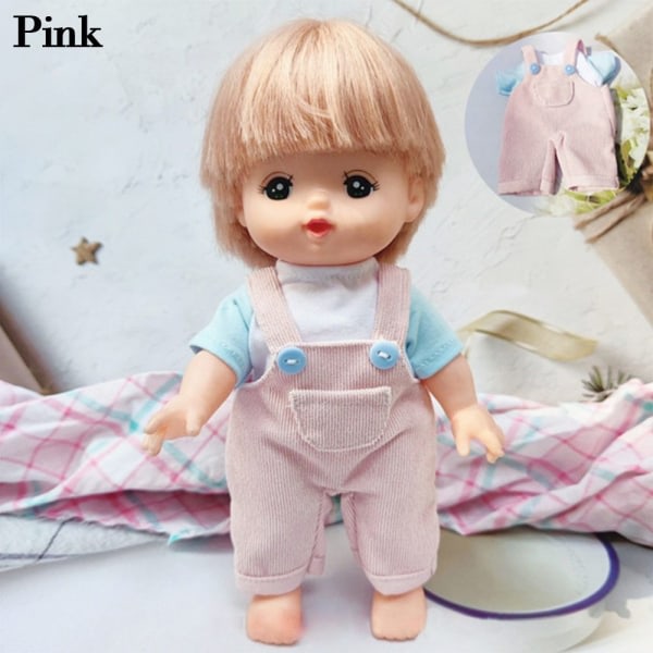 1 sæt 25 cm dukketøj Mode bomuldsbukser ROSA Pink Pink