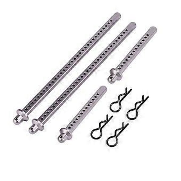 Metallforlengede karosseristolper Monteringsskallkolonne for 1/10 RC Crawler Car Axial SCX10 SCX10 II 90046 90047 Oppgraderingsdeler